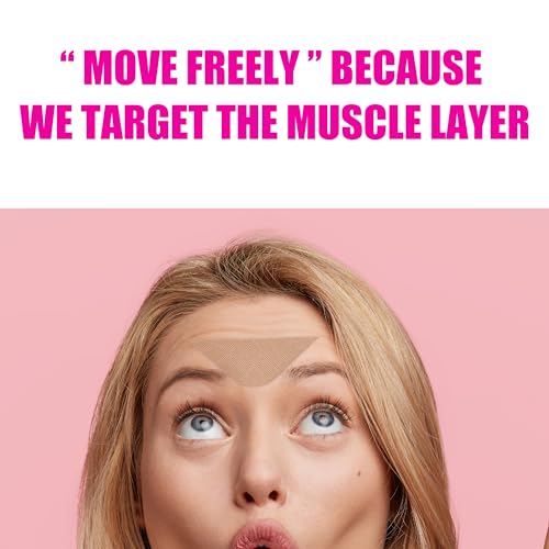 Akissos Falten Pflaster Gesicht - 80 Stück Zornesfalte Pflaster Anti Falten Pflasters Anti Wrinkle Patches für Stirn 11's Augen Lächelnde Linie - Face Lifting Tape Verwendung über Nacht