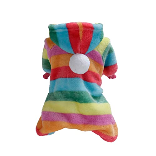 PATKAW Cachorros Vestidos Para O Inverno Arco-Íris Casaco De Cachorro Cachorro Roupas Quentes Casaco