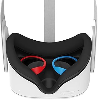 AMVR [Pro Version] Lens Anti-Scratch Ring Protecting Myopia Glasses From Scratching VR Headset Lens Compatible for Quest 2,Quest,Rift S (Red & Blue)