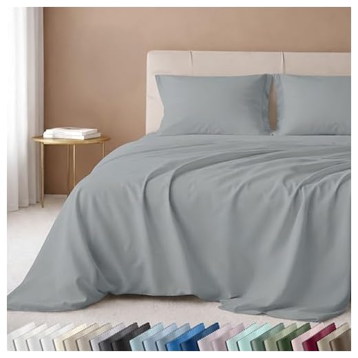 California Design Den Luxury 4 Piece Queen Size Sheet Set - 100% Cotton, 600 Thread Count Deep Pocket, Includes Fitted and Flat Sheets, Hotel-Quality Bedding with Sateen Weave - Light Gray
