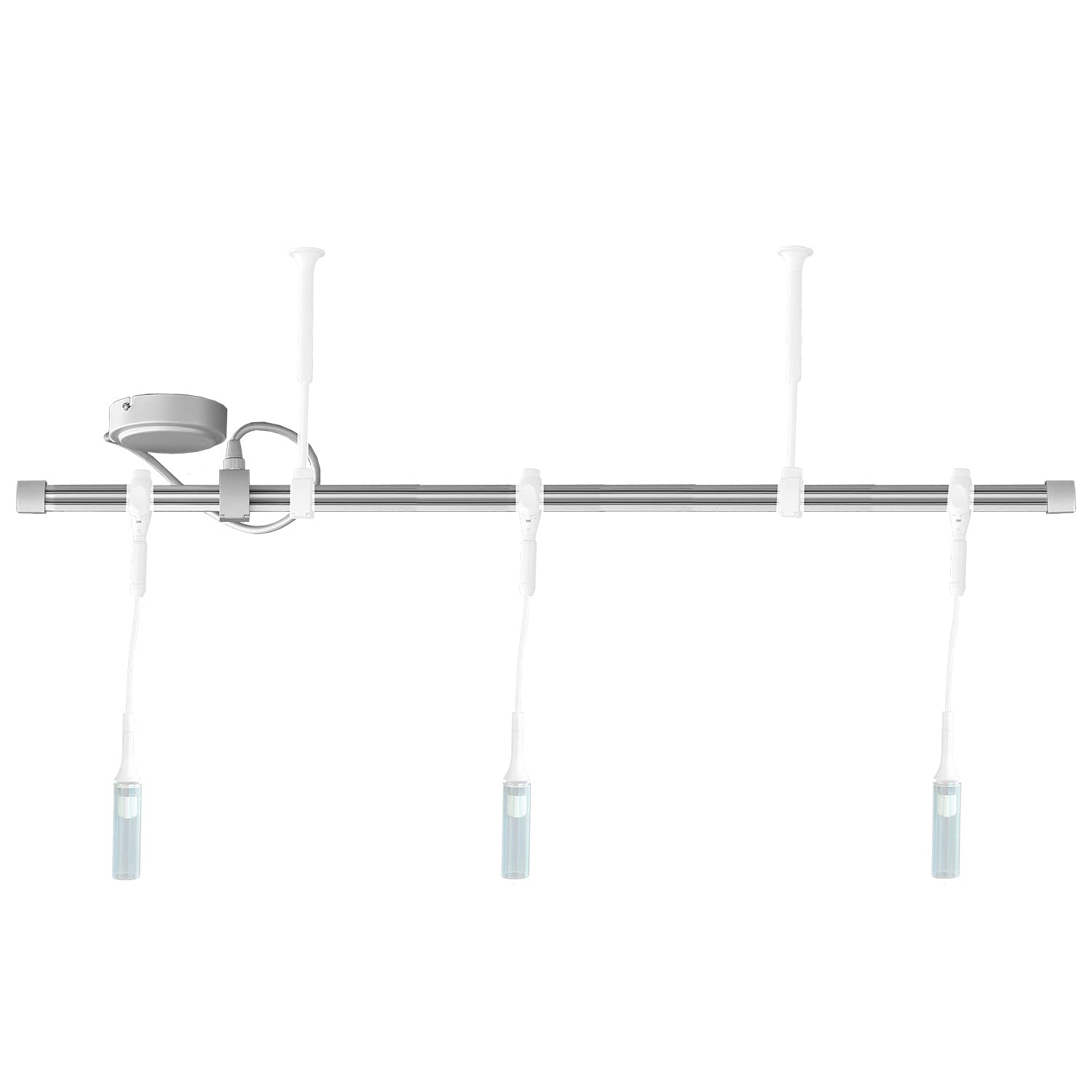 Allcam CL/TRK1M Click 1m Flexible Track + Power Rose for 240V Track Lighting System (NO Heads NOR Mounts) — image 1