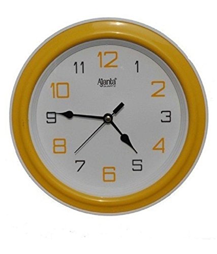 AjantaSimple Clock (Yellow, 2147)