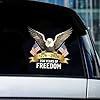2pcs/Set 250th Anniversary USA Car Decal The Independence of USA Sticker 250 Years American Flag Vinyl Decal Bumper Sticker for Car Windows,Refrigerator (Bald Eagle) #3