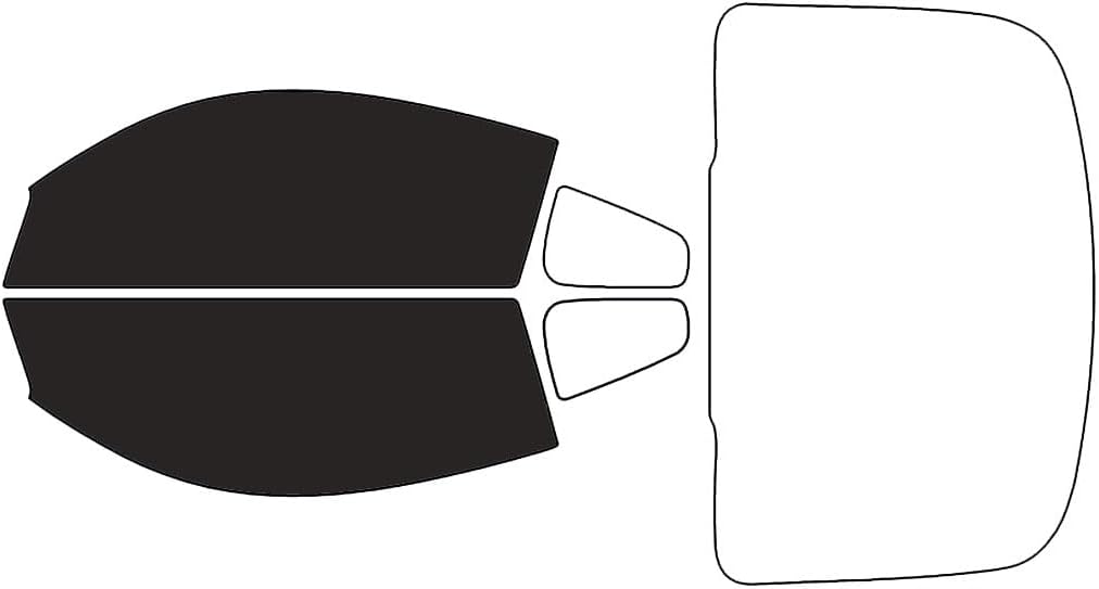 Rvinyl Window Tint Kit Compatible with Nissan 350Z 2003-2008 Coupe - Black 20% - Single Ply No Bubble Film - Do it Yourself Vehicle Front Precut Kit