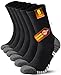 PULIOU Socken Herren Damen Baumwolle Wandersocken Anti-Blasen Arbeitssocken Thermosocken Outdoor & Trekking-Socken Atmungsaktiv Gepolsterte Tennissocken Laufsocken Sportsocken Wintersocken 6 Paar