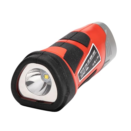 RexLeLXB Flashlight Work Light for Milwaukee M12B2 10.8V-12V Battery, 3W 140LM Handheld Light Illumination lamp for Work at Night 48-11-2401 M12B2 M12B4 M12B6 C12B