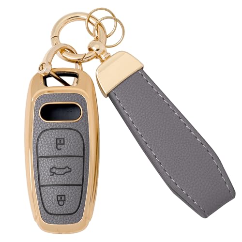 Coque clé Audi TPU souple antichoc pour modèles A6 Q8 RS7 protection intégrale