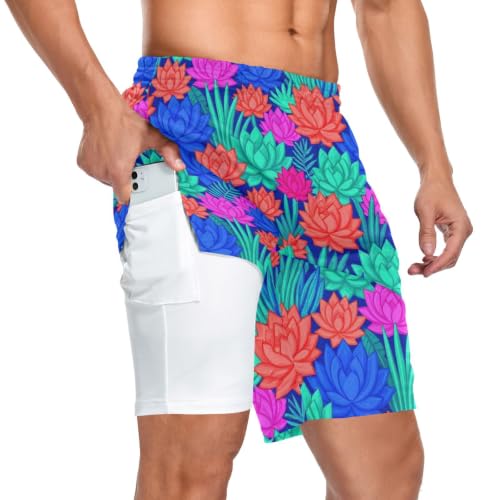 Short de basket-ball pour homme 2 en 1 respirant noir - 6