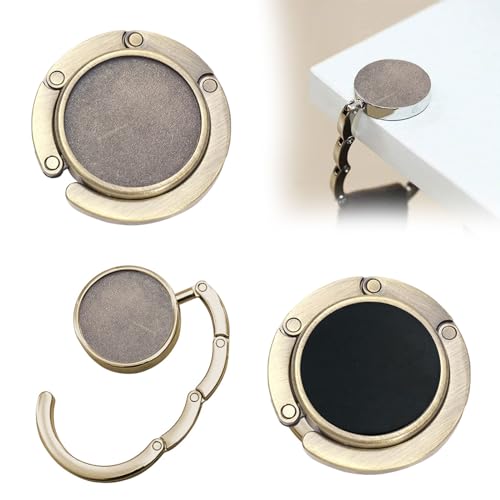 QEEROYO 2Pcs Gancio Porta Borsa da Tavolo, Appendi Borsa Tascabili,