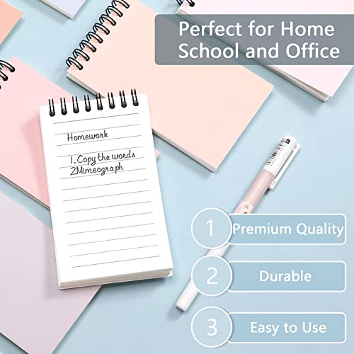 Yougeigy 12 Pack Small Notebooks 5 X 3, Spiral Notepads Pocket Notebook, Memo Pads Wirebound 60 Sheets For Home Office Accessories, Mini Notepad Journals For Writing Drawing Note Taking #TOP3