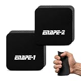 ENAPE Griffpolster (4 Stück), Griffpolster für Gewichtheben, 2 Paar Neopren Workout Pads für Fitness, Bodybuilding & Krafttraining Schwarz Alternative für Trainingshandschuhe - für Frauen & Männer