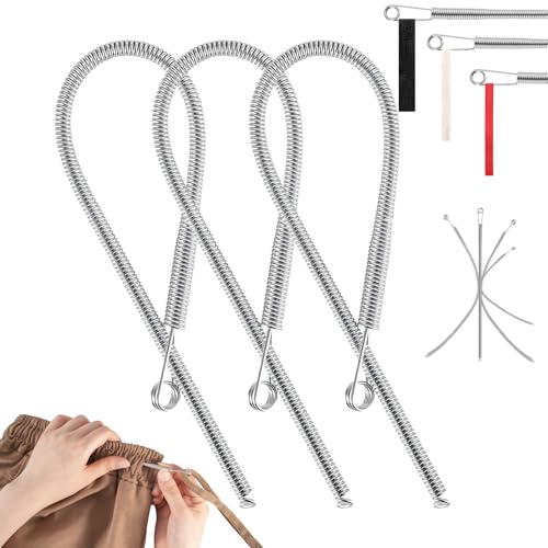 Luxify 3 Pack Elastic Drawstring Threader Tool Easy Drawstring Replacement for Fits Sweatpants Hoodies & Pants