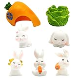 ❤ ★【Material Premium】Nuestras decoracion de pascua conejo están hechas de resina de alta calidad, bonitas, duraderas, que se pueden utilizar para decoración a largo plazo. Tienen una fuerte resistencia al agua y son resistentes.