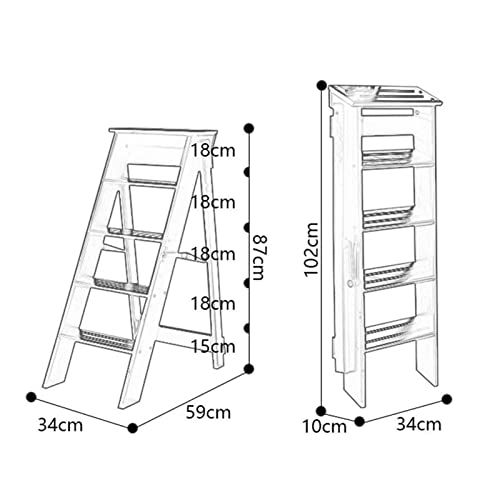 Chaise d'escalier à 5 marches pour atteindre les placards sans effort - 3