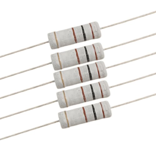 sourcingmap 10 x 5W 700V 100 ohm Metal Oxide Film Resistors Through Hole