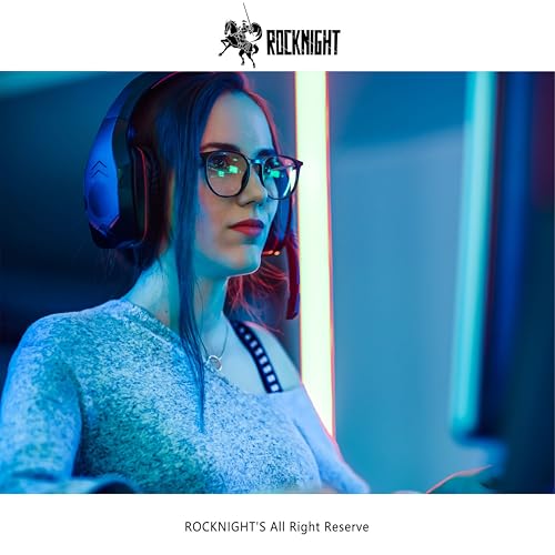 Image of ROCKNIGHT Anti Blue light Rays glasses for computer eye strain women tea transparent frame