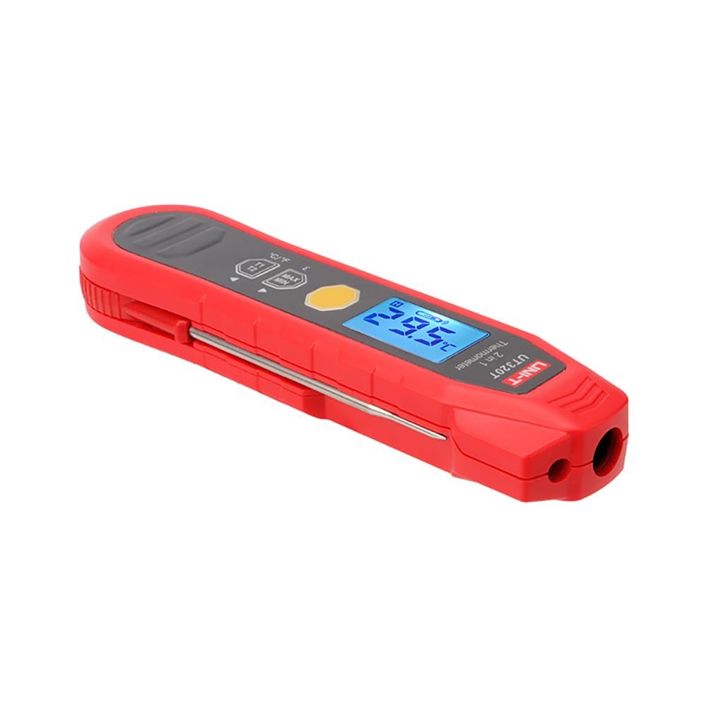 UNI-T UT320T thermometer with probe extended