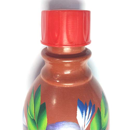Image of KSI Organic Clay Water Bottle 1L Earthen Mud Pot for Drinking Water | Mitti Ki Bottle | Naturally Cools & Purifies | Eco-Friendly, BPA & Chemical Free | Handmade Terracotta Water Bottle with Lid