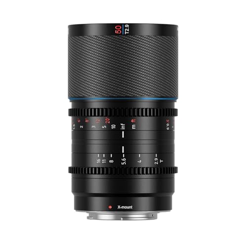 Saturn 50mm T2.9 1.6X Full Frame carbonio fibra Anamorphic Lens cine cinema obiettivo obiettivi lente lenti più di 500g Flares X Mount leggero blu