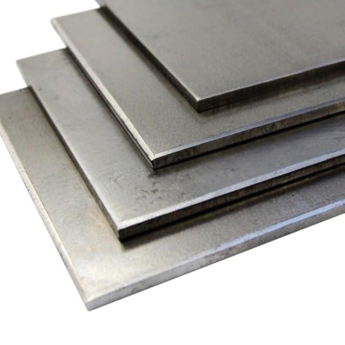 MILD STEEL SHEET METAL SQUARE CUT PLATE PANEL 0.8mm Thick / 100x100mm Size (0.8x100x100mm)