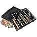 Nadex Coin Handling Tray | Bank Teller and Change Counter Coin Counting and Sorting Tray with 6 Compartments for U.S. Coins with Cover - 32 Coin Wrappers Included (Black)
