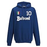 Producto de kiarenzafd KiarenzaFD Sudadera Capucha Fútbol Vintage Diego Armando Napoli 10 Maradona Temporada 87 – 88, KFC01849_XXL, Royal Blue, XX-Large