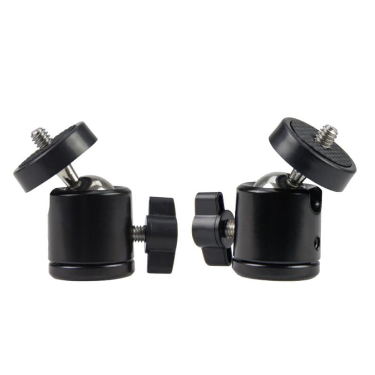 BRIGHTFUFU 2pcs Panoramic Scale Damping Slide Platform 360 Degree Tripod Adapter Ball Head Low-Profile Ball Head 360 Degree Tripod Adapter Head 360 Degree Rotatable Tripod Head Sphere Stand