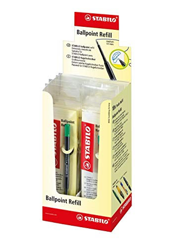 STABILO - Kugelschreiber - Großraummine - Ballpoint Refill - 10er Pack - grün