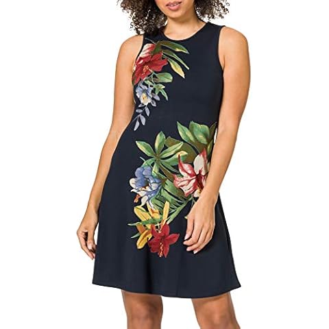 Desigual Womens Vest_KILKENY Casual Dress, Blau, M Cover