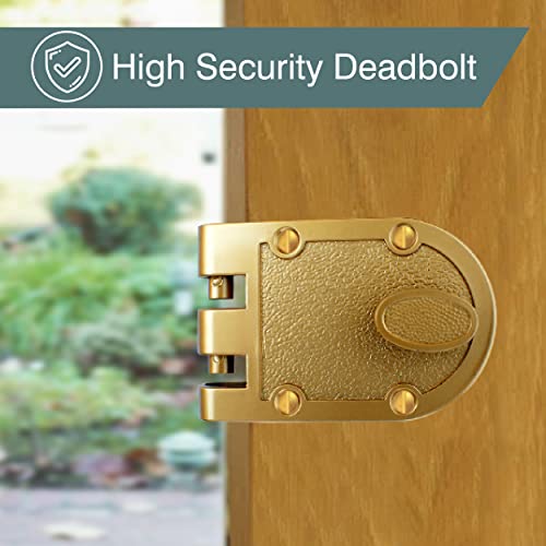 Nu-Set 2120-3 Lock | Jimmy Proof Style Deadbolt Lock | Inter Locking Single Cylinder Deadbolt Lock | Home Improvement & Door Hardware thumb #6