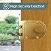 NU-SET 2120-3 Jimmy Proof Style Inter Locking Deadbolt Lock with Single Cylinder, Bronze