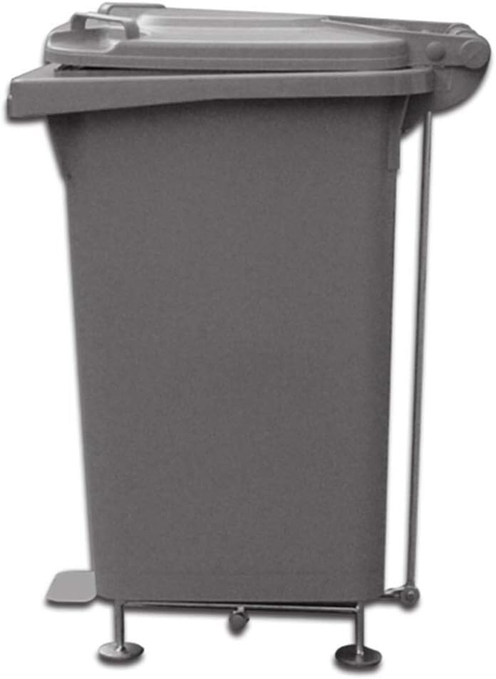 Papelera para exteriores 60L de alta resistencia climática con tapa estanca