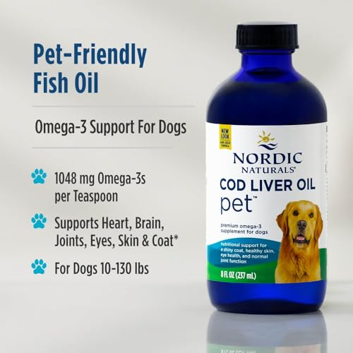 Nordic Naturals Cod Liver Oil for Dogs, 1048 mg Omega-3, EPA & DHA - 8 oz - image 3