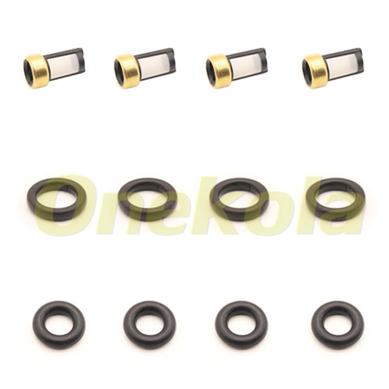 Fuel Injector Seal O-Ring Kit Seals Filters for 2001-2006 for BMW 3.0L L6 1439800 13537546244 7546244 - (Color: 20 Piece Set)