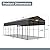 GREEN PARTY 14 x 35 ft Metal RV Carport Kits with Galvanized Steel Roof, Heavy Duty 2 Car Outdoor Car-Shed Canopy, Car Tent Metal Garage Shelter for RV, SUV, Truck, Tractors and Boats, Gray