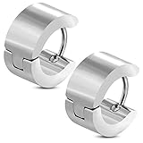 ✔ Material: Chirurgenstahl 316L (Edelstahl) | Gewicht: 6,2g | Höhe: 13,8mm | Breite: 7mm | Farbe: Silber | Marke: Bungsa