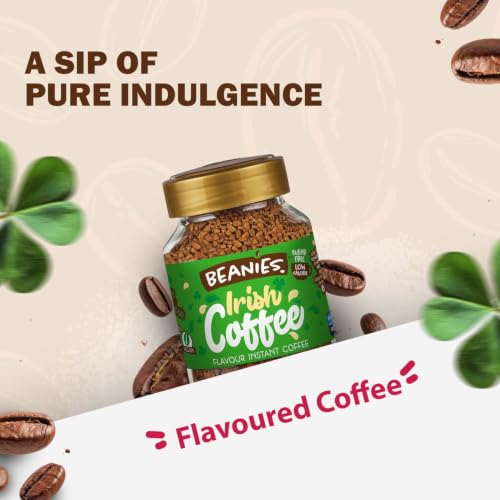 Image of Beanies Irish Cream Flavoured Instant Coffee | 50g | Freeze Dried Coffee with Irish Cream