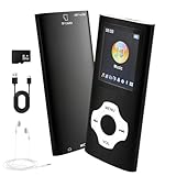 32 Go Lecteur MP3/MP4, Lecteur MP3 Bluetooth 32Go Écran Tactile 1,8 Pouces, Son Hi FI sans Perte Autonomie, Portable Lecteur Musique pour Adulte Enfant, Carte Mémoire et Écouteurs Inclus
