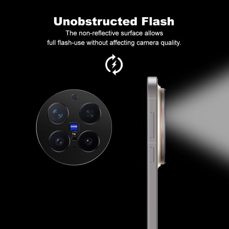 Image of 4youquality Back Camera Lens Protector Compatible with Vivo X300 5G (1 Pack), 9H Tempered Glass Camera Lens Guard, Anti Scratch Military Grade Protection, Ultra Clear HD Lens Film, Bubble Free Easy Install, Case Friendly