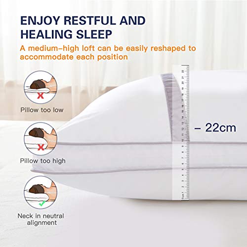 BedStory Pillows 2 Pack Hotel Quality & Hypoallergenic, Soft Pillows for Neck and Shoulder Pain, Bed Pillow Supportive… - Image 3