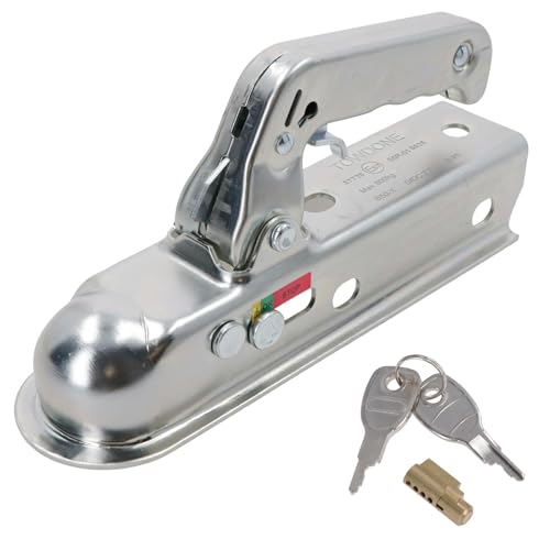 AB Tools Unbraked Trailer Pressed Steel Hitch Coupling 50mm 800kg Max With Lock