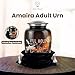 Amaira Memorials Urn for Ashes Adult Male/Female | Handcrafted Urns for Human Ashes Adult Man/Women | Funeral Cremation Memorial Burial Decorative Urns | Moonlight Black Urn for Ash Women - 200 lbs