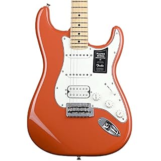 Fender Édition limitée Player Stratocaster HSS Fiesta Red Tête assortie - Les Beatles, Paul McCartney, John Lennon, RIngo Starr, George Harrison
