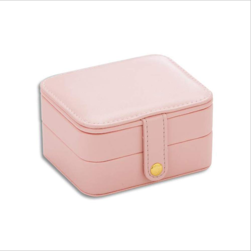 Boîte à bijoux voyage en cuir compartimentée pour bagues et boucles