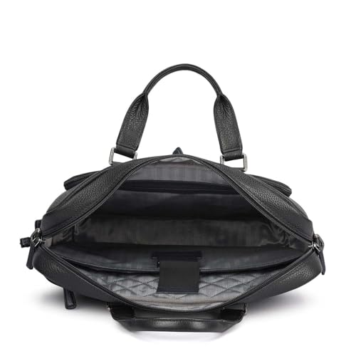 Image of Da Milano LeatherLaptop Bag for Men & Women | Laptop Messenger Bag | Fits Up To 15 inch Laptop | Ideal for Office Purpose (10122)