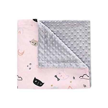 Amazon ブランケット ベビー用 毛布 綿毛布 ガーゼケット ひざ掛け お昼寝毛布 タオルケット 保育園用 軽量 かわいい ふわふわ 洗える 静電気防止 綿100 3 ネコ柄 ピンク グレー 110 140cm ブランケット 毛布 オンライン通販