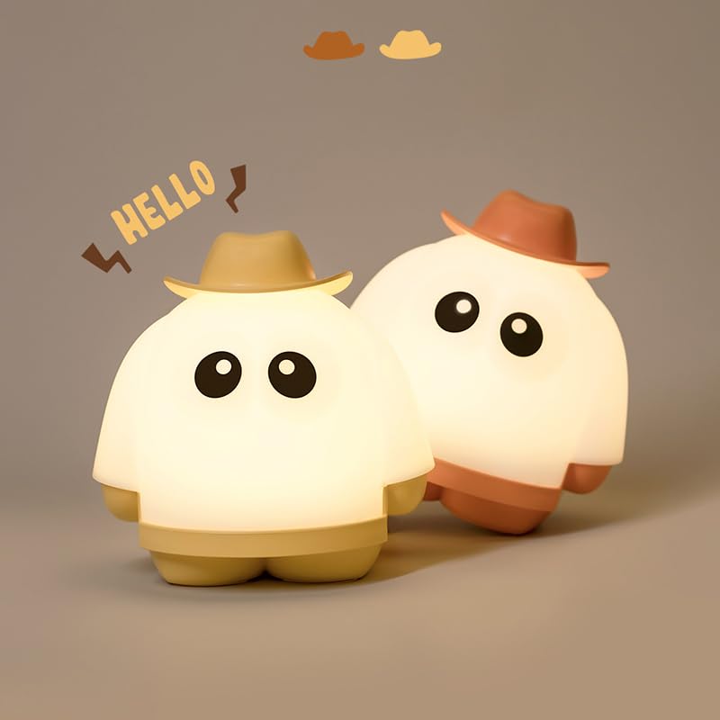 WANIDEA Ghost Night Light Ghosts Night Light Halloween Nihgtlight LED Rechargeable Night Light Suitable for Halloween Gifts and — view 4