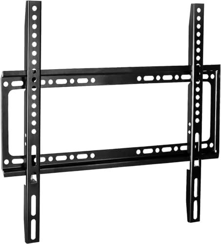 Brandtech TV Wall Mount 26-65 Inches Ultra Strong Slim Fixed TV Bracket Heavy Duty Ultra Super Strong 50KG TV Wall Mount with Wall Fixing Kit for Flat Curved Screen TV LED LCD OLED and Plasma 50Kg