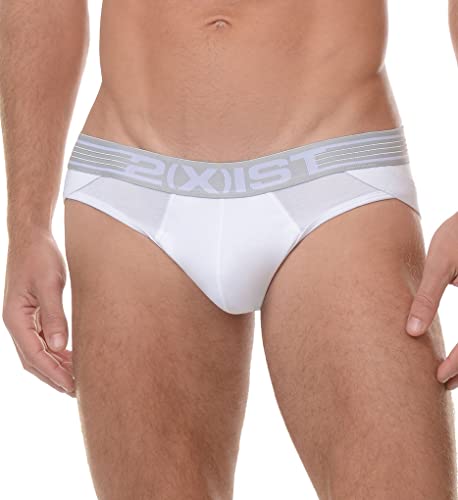 2(X)Ist Mens 3103462003L Briefs Underwear, Pure White, Large Us #TOP2
