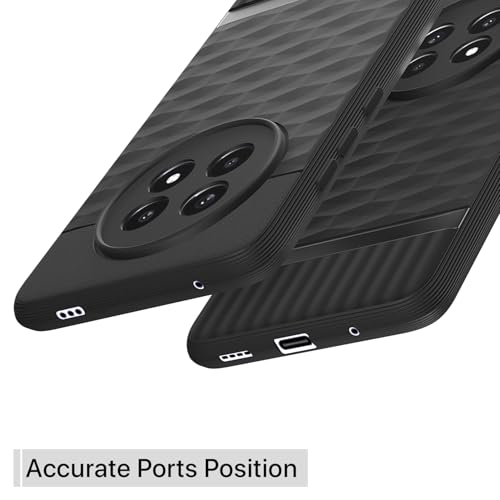 Image of Outlouders Bumper Case for Realme 13 Pro / 13 Pro Plus 5G | Full Camera Protection | TPU Soft Flexible Shockproof Back Cover (Black)